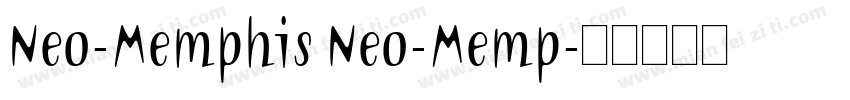 Neo-Memphis Neo-Memp字体转换